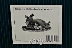 WDCC Walt Disney Classics Collection My Little Bambi and Mother Box Pin COA Rare