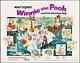 Winnie The Pooh And The Blustery Day Half Sheet Movie Poster 22x28 Disney 1969