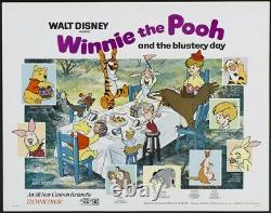 WINNIE THE POOH AND THE BLUSTERY DAY rare original half sheet poster Disney