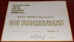 Walt Disney 101 Dalmatians Original R 1979 Lobby Card Set Of 9 Cruella De VIL