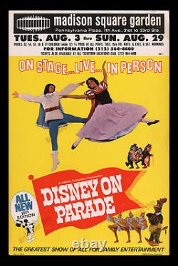 Walt Disney 1971? Rare Madison Square Garden? Disney On Parade Movie Poster