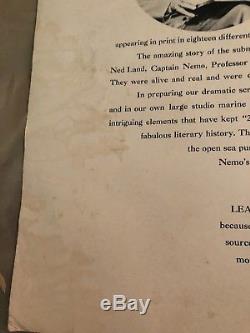 Walt Disney 20,000 Leagues Under The Sea 1954 Pressbook Uncut Complete Rare
