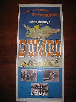 Walt Disney Dumbo Daybill Signed By Frank Thomas And Ollie Johnston