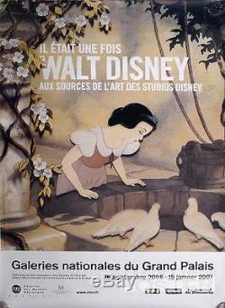 Walt Disney Exhibition In Paris In 2006 Snow White Original French Poster