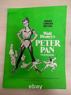 Walt Disney Peter Pan Advance Campaign Material Promotional Press Kit Vintage