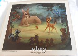 Walt Disney Prints In Magnificent Full Color Snow White Bambi Lithographed 1947