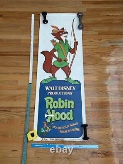 Walt Disney Productions ROBIN HOOD Original 1973 POSTER DOOR PANEL SET 4 RARE