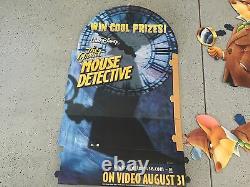 Walt Disney The Great Mouse Detective Vintage Movie Standee Advertising Display