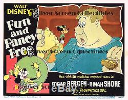 Walt Disney's Fun And Fancy Free Starring Mickey Mouse Vintage Lobby Card
