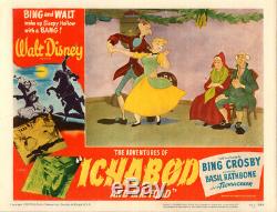 Walt Disney'sThe Adventures of Ichabod & Mister Toad original Lobby Card #7 1949