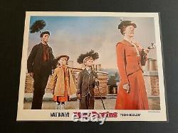 Walt Disneys 1964 Mary Poppins 11 by 14 Lobby Cards Set of 9