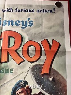 Walt Disneys Rob Roy RICHARD TODD /- ORIGINAL AMERICAN ONE SHEET MOVIE POSTER