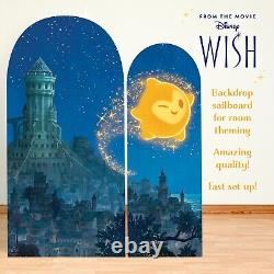 Wish Double Backdrop Rosas Cardboard Scene Official Disney Party Standee Star
