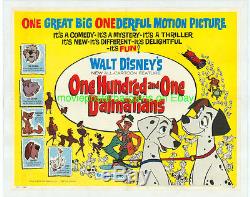 101 Affiches De Film Dalmatiain Linenbacked 22x28 Half Sheet 1961 Disney Animation