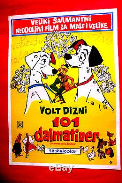 101 Dalmatiens 1961 Walt Disney Taylor Gerson Affiche Du Film Exyu # 2