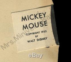 1933 Affiche De Souris De Mickey Et Par-t-mask! Affichage Unique Du Magasin Walt Disney