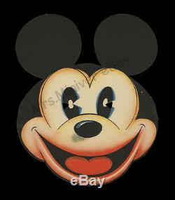 1933 Mickey Mouse Et Par-affiche T-masque! 1-of-a-kind Walt Disney Display Magasin