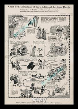 1938 Blanche-neige Et Les Sept Nains? Walt Disney Campaign Book Avec Herald