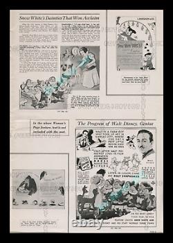 1938 Blanche-neige Et Les Sept Nains? Walt Disney Campaign Book Avec Herald
