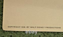 1940 Disney Pinocchio Center Théâtre Premiere Print Packet Avec 4 Tirages