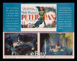 1952 Affiche De Film 1-sh De Peter Pan Roulée Disney Transit