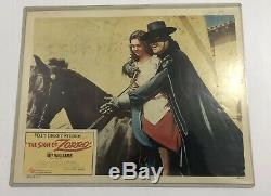 1958 Le Signe De Zorro Walt Disney Studios Film Card Hall Guy Williams USA