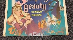 1959 Disney Sleeping Beauty Film Affiche De Carte De Fenêtre 14x22