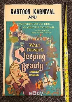 1959 Disney Sleeping Beauty Film Affiche De Carte De Fenêtre 14x22