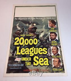 1963 Walt Disney 20 000 Leagues Sous La Mer Affiche Du Film Stock14x22