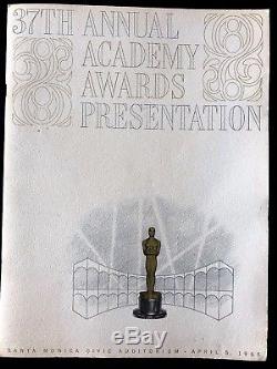 1965 37e Cérémonie Des Oscars Programme Mary Poppins Oscars Walt Disney Julie Andrews