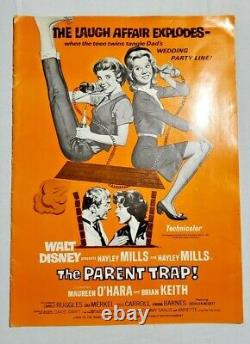 '1968 L'Affiche Originale du Film The Parent Trap de Walt Disney Pas de Découpes'