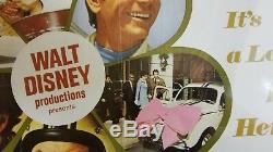 1968 La Production Walt Disney The Love Bug Rare Vintage Originale Une Feuille