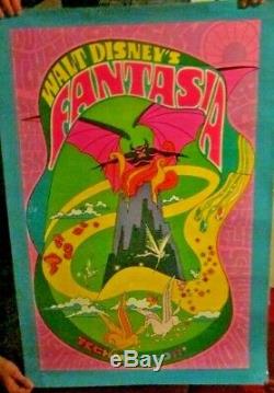 1969 Affiche Du Film De Cinéma Walt Disney Fantasia 41 X 28
