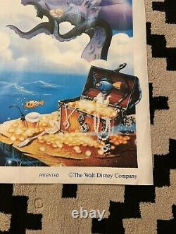 1989 Walt Disney Petit Sirène Cinéma Vinyl Banner 8'x35 Excellent Cond