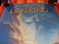 1994 Disney L'affiche De Film Originale À Double Face Lion King Numbered