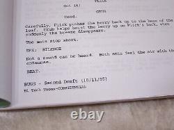 1995 A Bugs Life Scénario Pixar Original Bugs Script Disney Hi Tech Toons