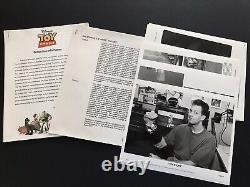 1995 Toy Story Walt Disney Pictures Pixar Studio Lot de renseignements de presse