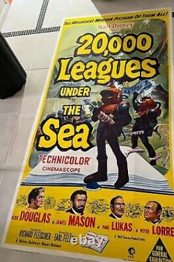 20 000 Leagues Under The Sea Walt Disney Affiche De Cinéma De Trois Feuilles Dernières 2 Existes
