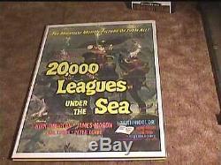 20 000 Lieues Sous La Mer R71 Orig Affiche De Film Plongée Sous-marine Disney
