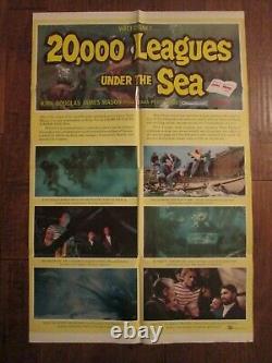 20,000 Lieues Sous les Mers Affiche de Film Originale Rare 1feuille Walt Disney