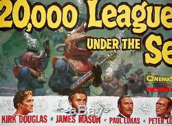 20 000 Ligues Sous L'affiche Mer Sea Walt Disney Kirk Douglas James Mason