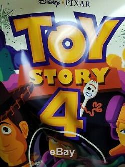 2019 Rare Très Grand Walt Disney / Pixar Toy Story 4 Imax Movie Poster 70x 48