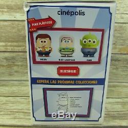 3 Toy Story 4 Seaux De Pop-corn Disney Pixar Cinepolis Poks Woody Buzz Alien