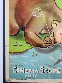 Accro Ours Affiche Du Film (fine-) Une Feuille 1956 Walt Disney Smokey L'ours