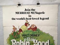 Affiche De Cinéma 27 X 41 De Robin Hood Originale 1sh, Walt Disney