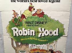 Affiche De Cinéma 27 X 41 De Robin Hood Originale 1sh, Walt Disney