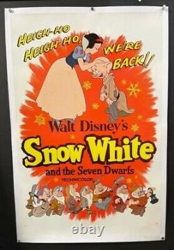 Affiche De Cinéma Blanche-neige Et Les Sept Nains Walt Disney Hollywood Affiches