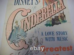 Affiche De Cinéma Cendrillon / Disney 1950