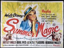 Affiche De Cinéma D'été Magic Original Quad Walt Disney Hayley Mills 1963