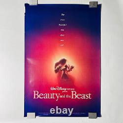 Affiche De Cinéma De Beauty & The Beast Disney 1991 Authentic Advance Teaser Numéro